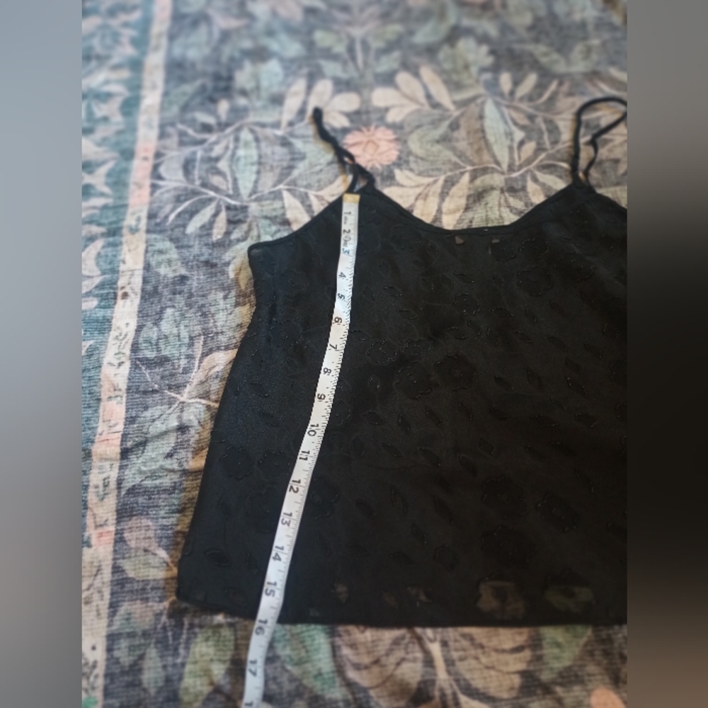Cinema Etoile Womens Sheer Floral Burnout Camisole Small Vtg 90s Fairy Grunge - Picture 8 of 9